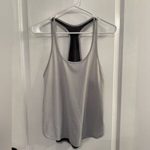 Lululemon 105 F Singlet *Silver Heathered Light Grey Heathered Black